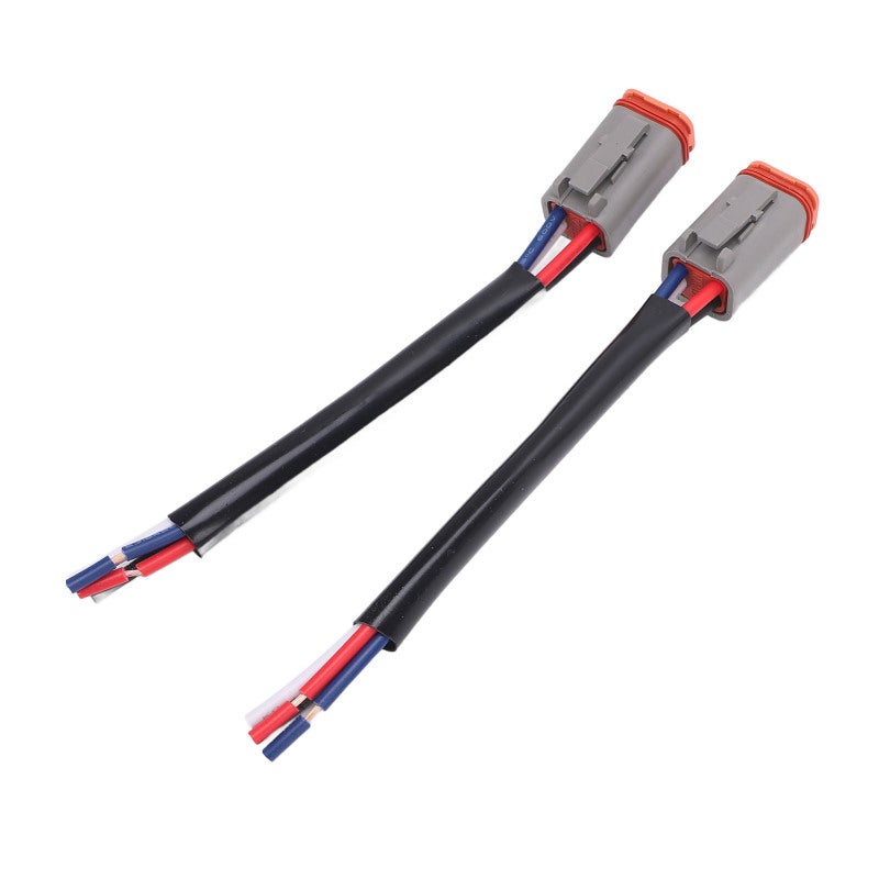 DT 4 Pin Connector Wiring Harness 2-Piece Waterproof Electrical Harness Kit - High Strength Plastic Copper Material for Automotive Truck Boat LED Light - Image 5
