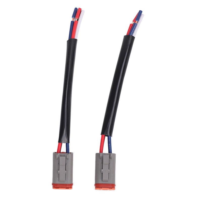 DT 4 Pin Connector Wiring Harness 2-Piece Waterproof Electrical Harness Kit - High Strength Plastic Copper Material for Automotive Truck Boat LED Light - Image 1