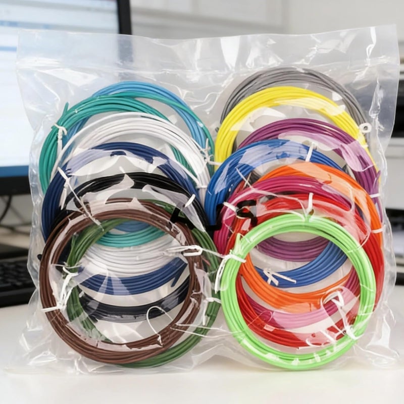 15 Colors Printing Pen Filament, 147.6 Ft Pla 1.75 Mm, High-Temperature Resistant, Quick Molding, Safe, Non-Deforming - Image 2
