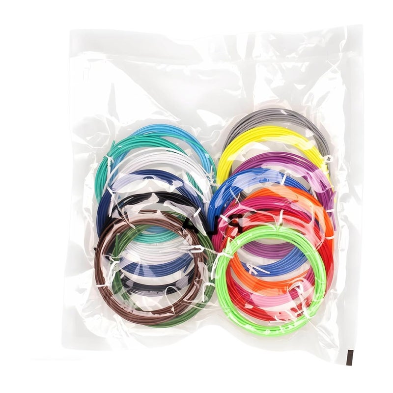 15 Colors Printing Pen Filament, 147.6 Ft Pla 1.75 Mm, High-Temperature Resistant, Quick Molding, Safe, Non-Deforming - Image 1