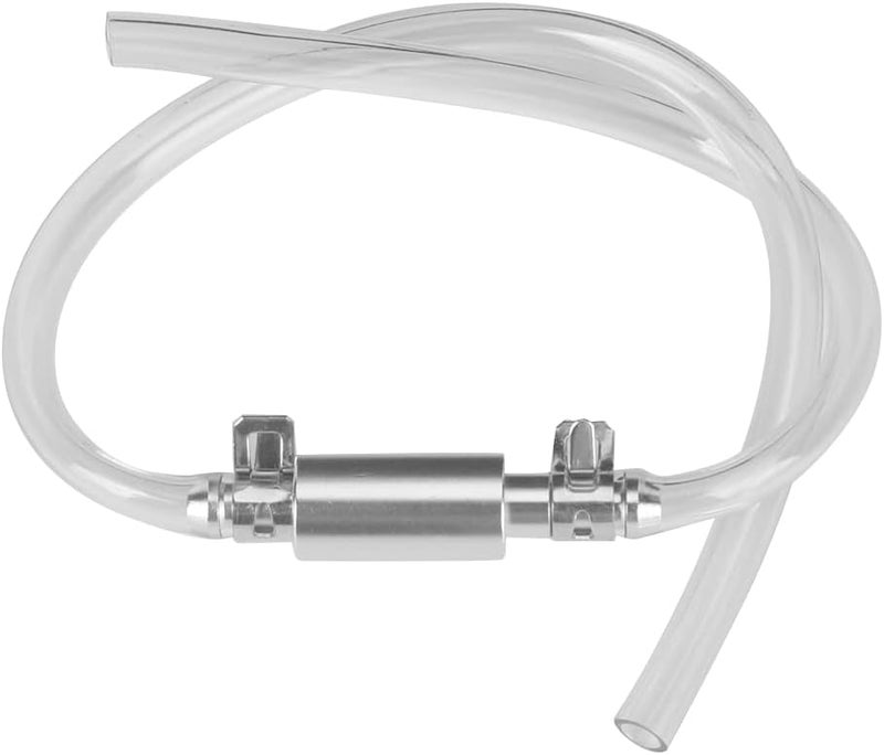 Hydraulic Brake Bleeder Tool, Clutch Bleeding Hose Valve Tube with Aluminum Body and Rubber Tubing for Motorcycle Brake System Maintenance - Image 1