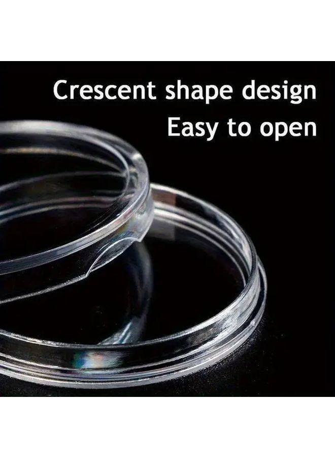 Model 100 Transparent Capsule Storage Box For Coins Collectibles Clear Display Case Secure Lid - Image 3