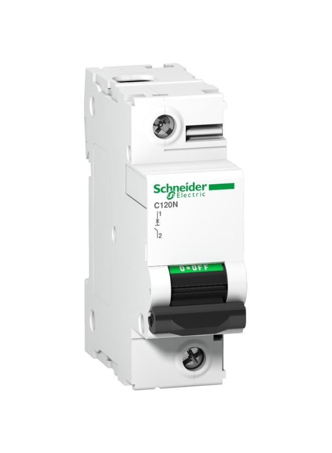 Schneider Electric Acti9 C120N 100 A Miniature Circuit Breaker 1P, C Curve, Schneider Electric