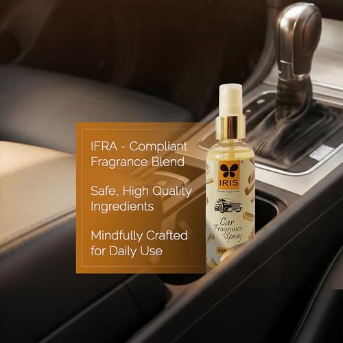 IRIS Sandalwood Car Air Freshener Spray | Long-Lasting Fragrance | 100ml - Image 4