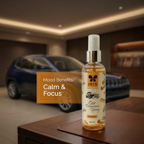 IRIS Sandalwood Car Air Freshener Spray | Long-Lasting Fragrance | 100ml - Image 2