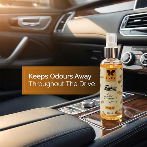 IRIS Sandalwood Car Air Freshener Spray | Long-Lasting Fragrance | 100ml - Image 3