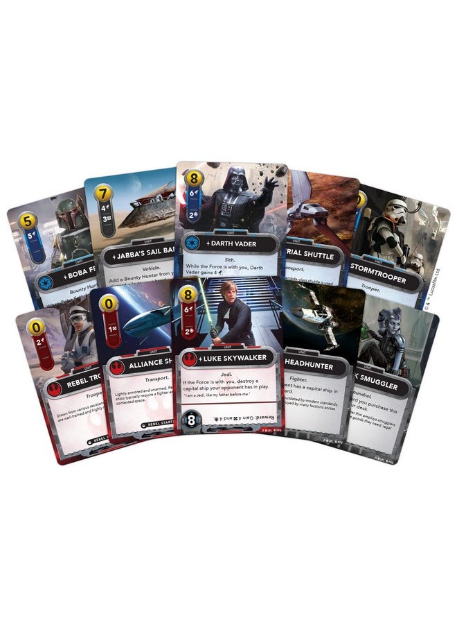 Fantasy Flight Games Star Wars The DeckBuilding Game | Strategy Card Game | Head-to-Head Tactical Battle Game for Adults & Kids | Ages 12+ | 2 Players | Average Playtime 30 Minutes (FFGSWG01)