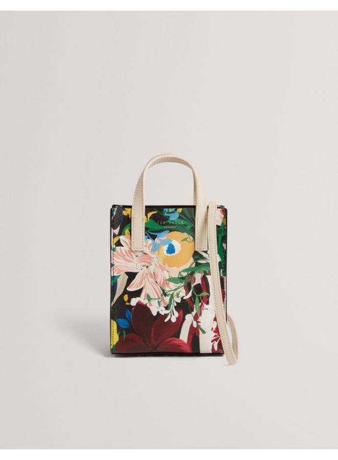 Ted Baker Floral Bouquet Printed Mini Icon Bag - Image 1