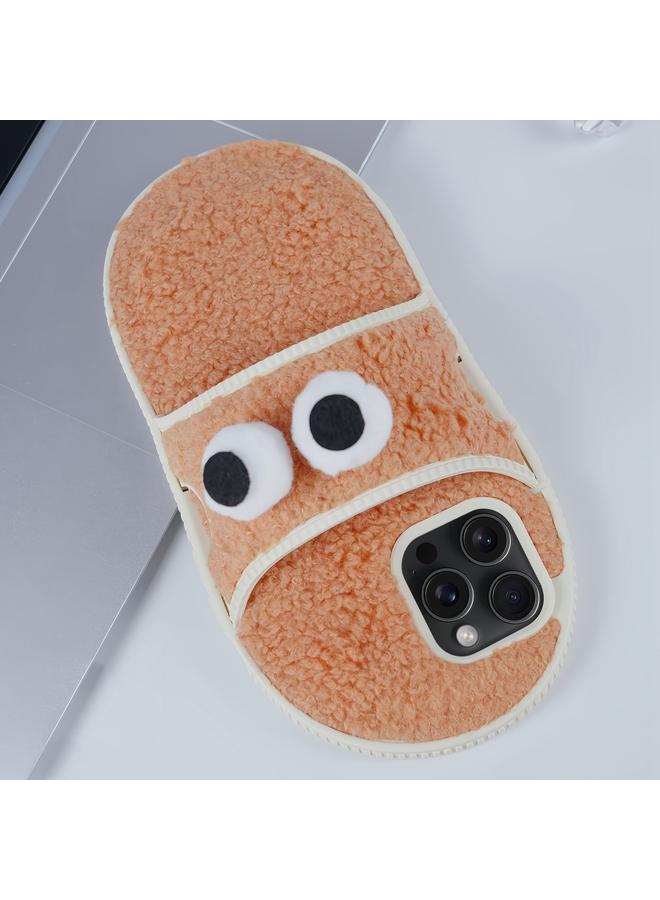 زبون جراب هاتف iPhone 13 Pro بتصميم قطيفة إبداعية على شكل عيون كبيرة من مادة TPU - Image 1