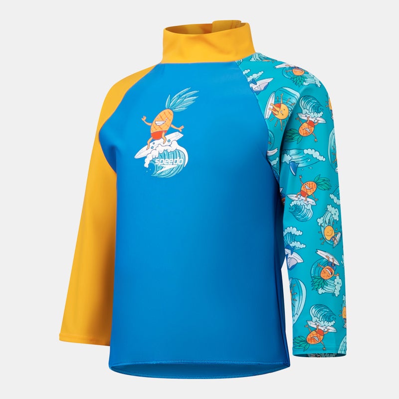 speedo Kids' Long Sleeve Printed Rashguard - Image 1