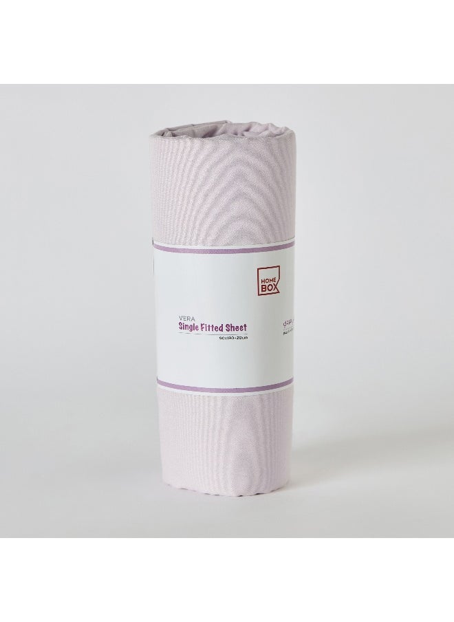 Home Box - Vera Microfibre Single Fitted Sheet - 90X190+25 Cm - Image 1