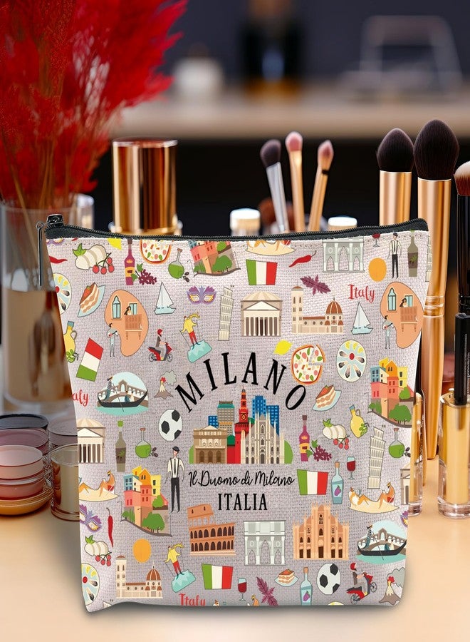 Zuo Bao Milano Cosmetic Bag Milano Italia Gift Milano Travel Milano Fan Gift Milano Pride Gift Italian Souvenir Italia Soccer Italy Inspired (MILANO) - Image 4