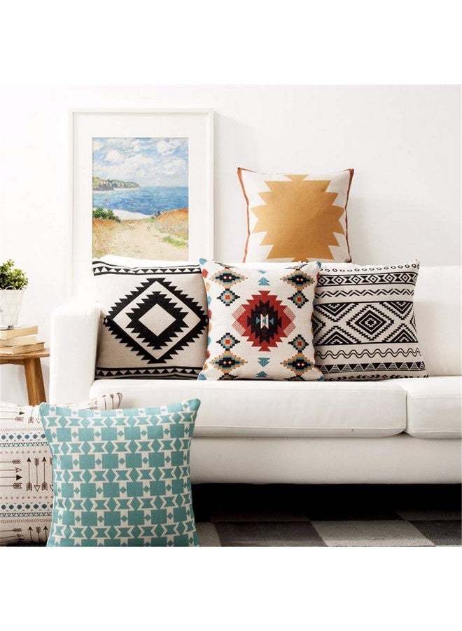 AEROHAVEN Set of 5 Designer Decorative Throw Pillow/Cushion Covers - CC142 - (18 x 18 inch) - Image 1