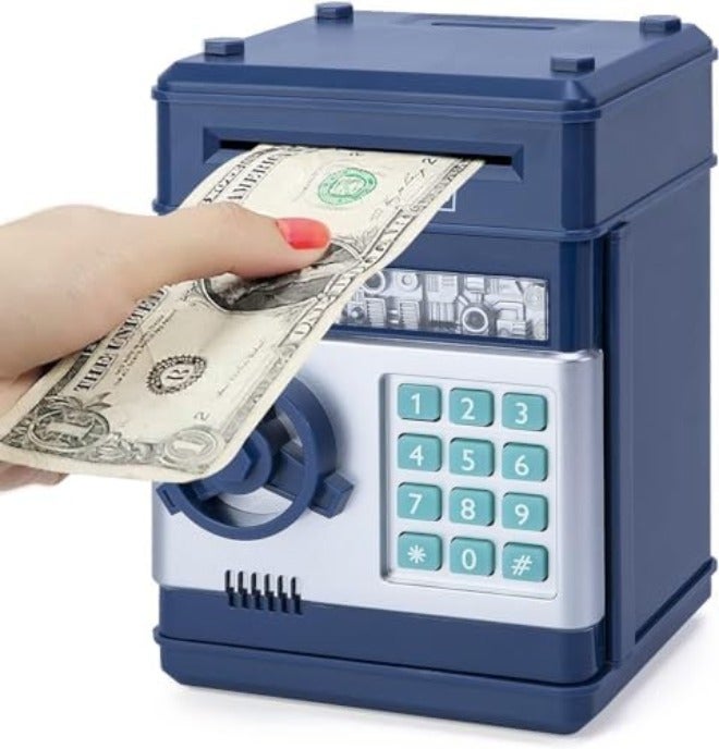 Refasy Kids Toys for Boys Girls Age 3-5,Electronic Piggy Banks for Kids Money Savings Box Toys Mini ATM Coin Bank for Children Best Birthday Xmas Gifts Cash Coin Can for Kid 8-12 Year Old  Black - Image 2