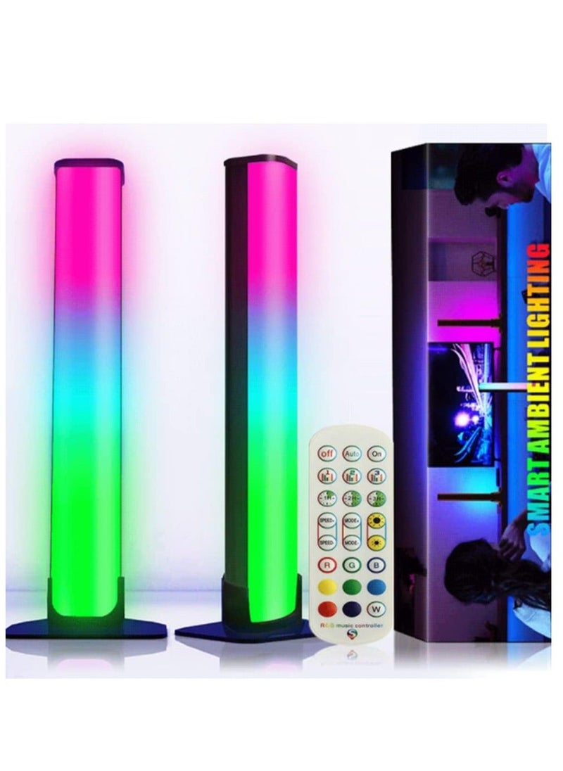 HuHa LED Computer Desktop Mood Light Gaming RGB Pickup Lights Music Rhythm Light Gaming Room Desktop Audio  - Image 1