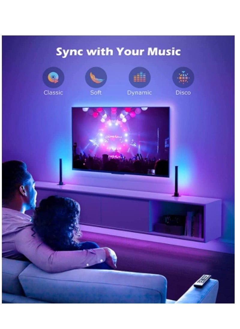 HuHa LED Computer Desktop Mood Light Gaming RGB Pickup Lights Music Rhythm Light Gaming Room Desktop Audio  - Image 2