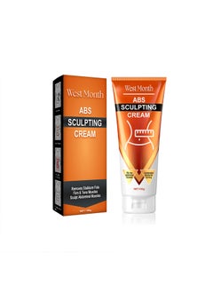 West&Month West Month Muscle Sculpting Cream, Men's Abdominal Line Fitness Body Contouring Tightening Flab Massage Cream  - Image 1