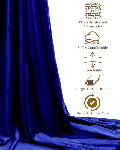 HOTGODEN Hunter Green Stretch Velvet Fabric by The Yard: 63" Wide 5 Yards 95% Polyester 5% Spandex Velvet Fabric for DIY Sewing, Upholstery, Apparel, Costume, Craft - Image 4