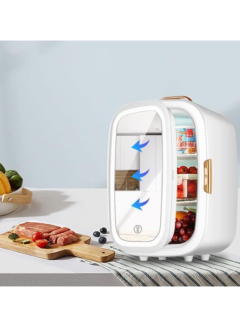 LIMOS Makeup Fridge with LED light Mirror Portable 20L Mini Skincare cooler and warmer AC/DC for Beauty Products - Image 4