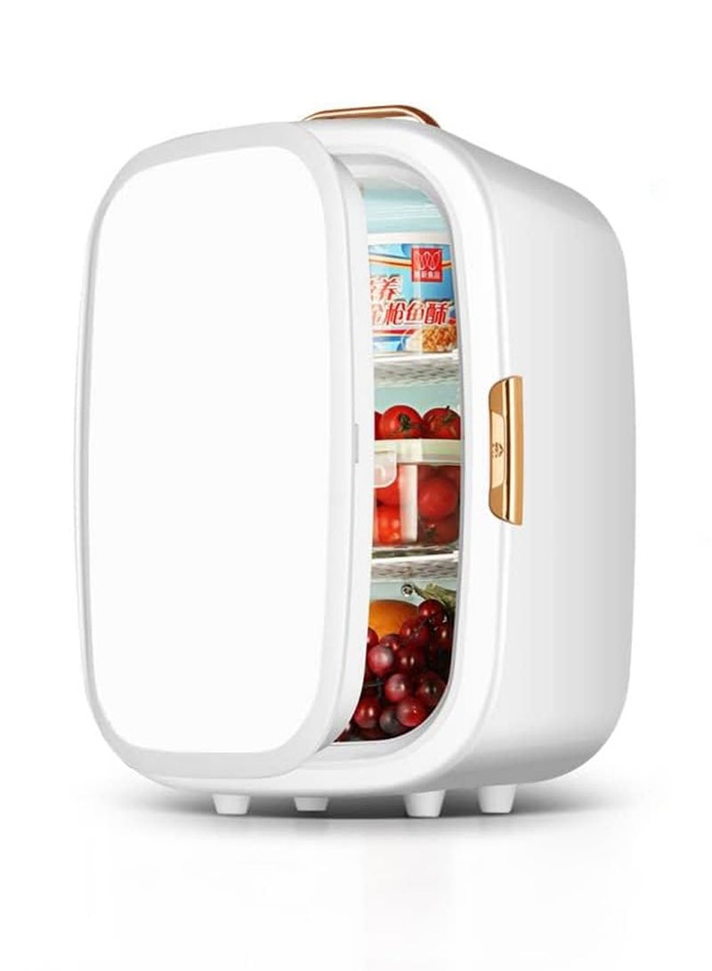 LIMOS Makeup Fridge with LED light Mirror Portable 20L Mini Skincare cooler and warmer AC/DC for Beauty Products - Image 1