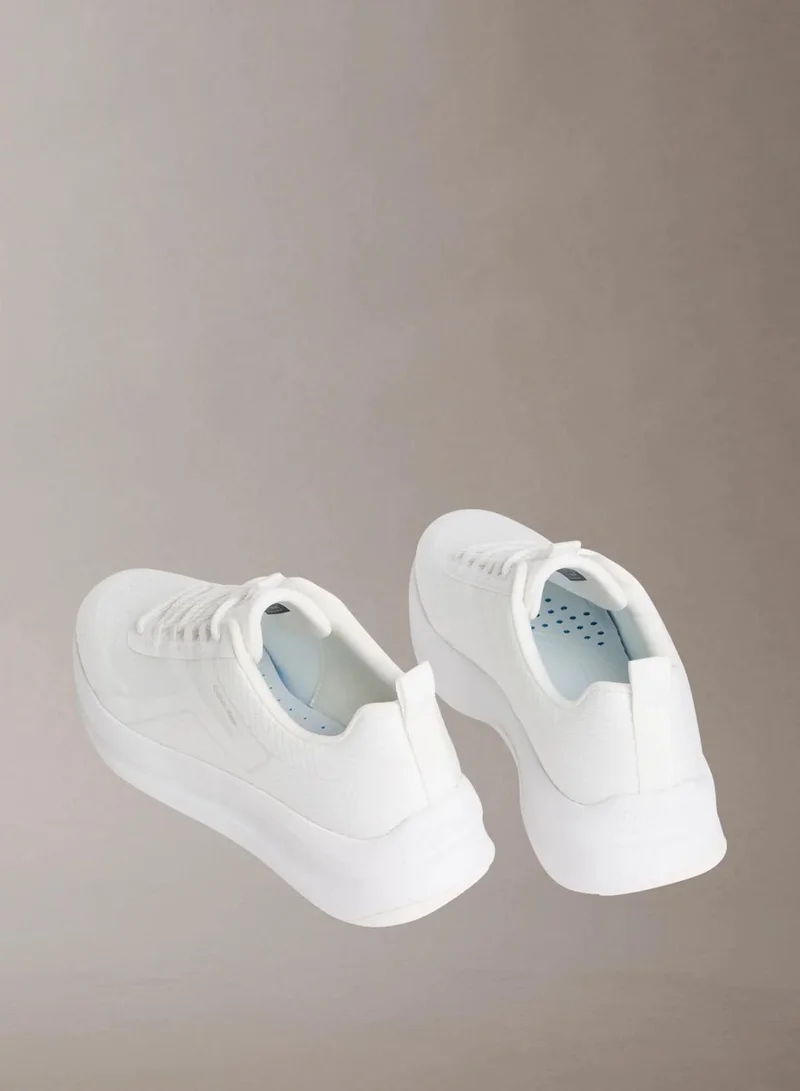 Calvin Klein Triple Bright White CK Volumax - Chunky CK Stripe Runner Trainers for Men | Best Price UAE