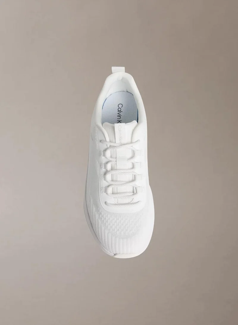 Calvin Klein Triple Bright White CK Volumax - Chunky CK Stripe Runner Trainers for Men | Best Price UAE