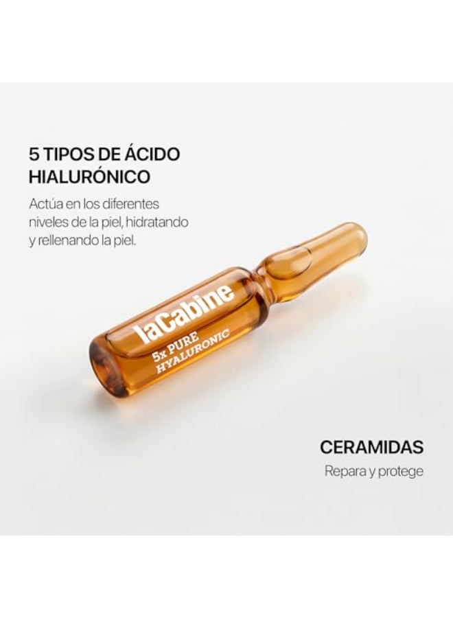 La Cabine Pure Hyaluronic 10x2ml Ampoules All Skin Types Moisturizer for Whole Body Wrinkles - Image 4