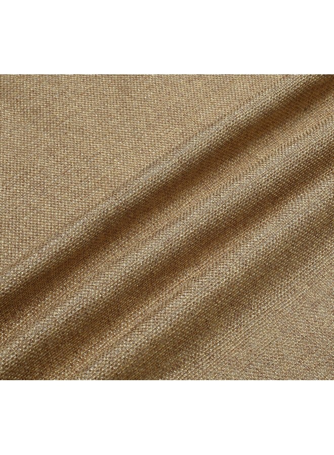 FRESH FROM LOOM FRESH FROM LOOM Unstiched Jute Plain Solid Fabric Rich Cloth For Sofa Fabric - Cushion - Table Cloth - Curtain Fabric (Lenth X Width - 197 X 55 Inch/500 X 140 Cm - 5 Meter | Beige) - Image 1