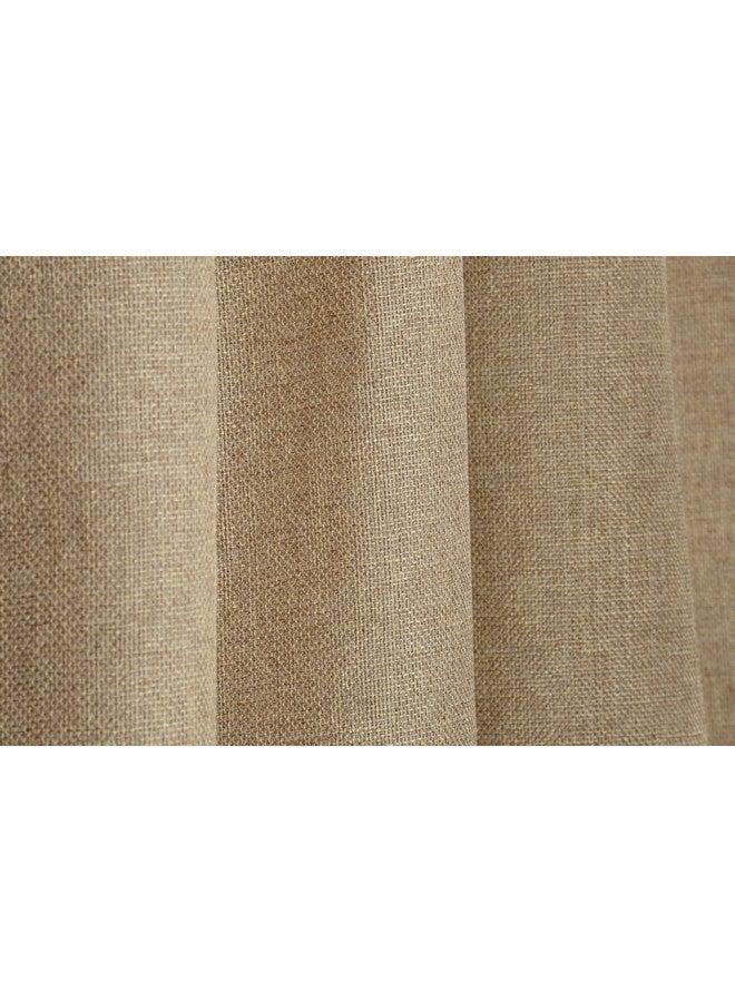 FRESH FROM LOOM FRESH FROM LOOM Unstiched Jute Plain Solid Fabric Rich Cloth For Sofa Fabric - Cushion - Table Cloth - Curtain Fabric (Lenth X Width - 197 X 55 Inch/500 X 140 Cm - 5 Meter | Beige) - Image 3