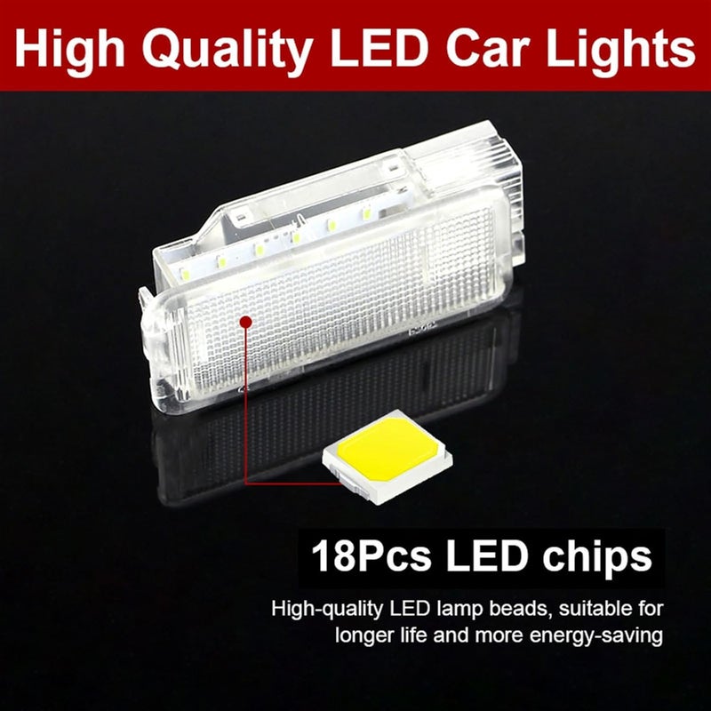 QASULER LED Footwell and Glove Box Light Set for Peugeot - Image 3