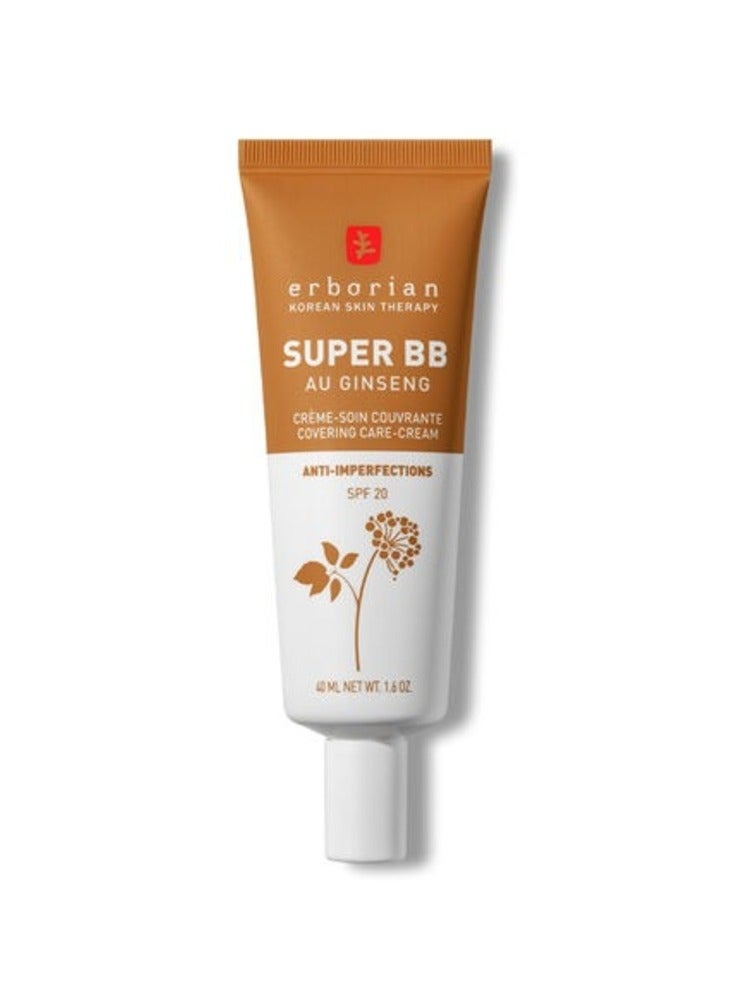 erborian ERBORIAN Super BB Cream Au Ginseng, Caramel - High Coverage, Radiant Look, 40ml  - Image 1