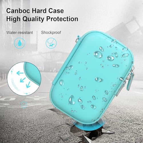 Canboc Hard Case for Canon Ivy 2 1 CLIQ+2 CLIQ 2 Photo Printer Mobile Wireless Bluetooth Instant Camera Printer, Mesh Bag fit Photo Paper Cable, Mint Green+Mint Green - Image 4