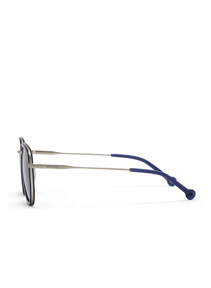 30 سندايز Archaic,Men Sunglasses, Geometric Sunglasses, UV Protection: UV400 (Blue,Blue)
