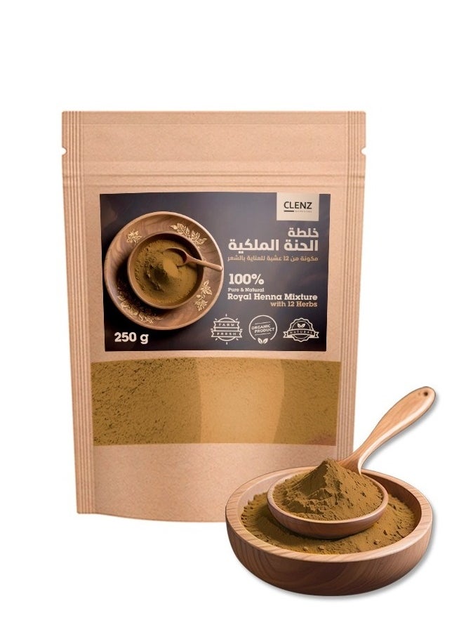 CLENZ Royal Henna Mixture With 12 herbs - 250 g 