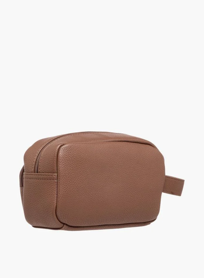LBL by Shoexpress Solid Pouch with Zip Closure