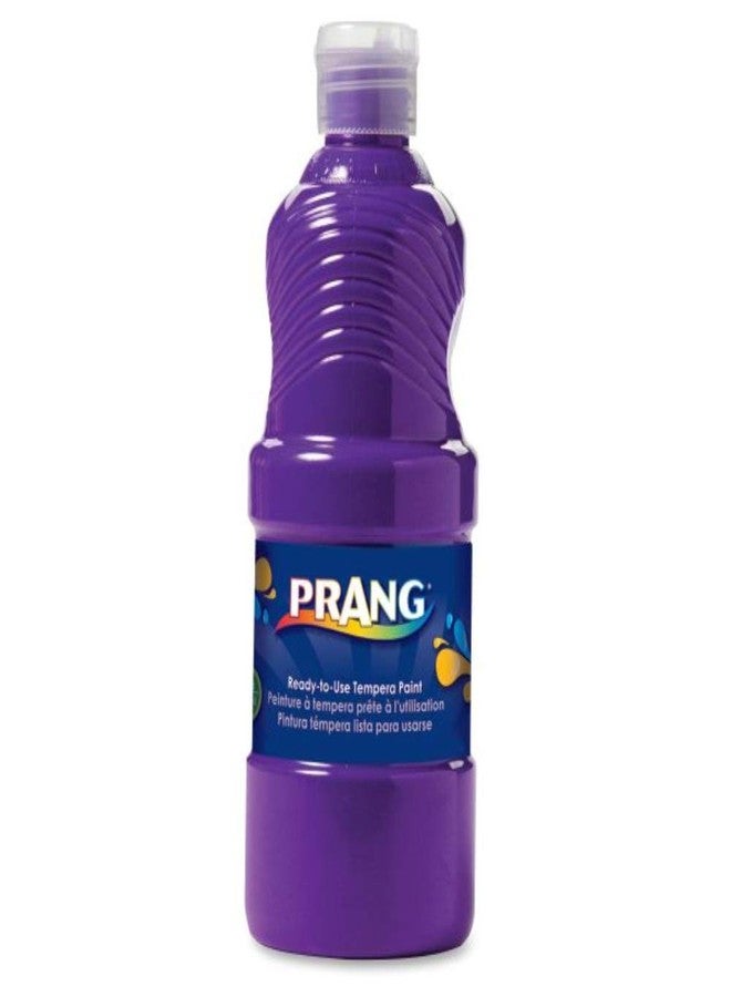 Prang Paint for Kids Tempera Washable Ready to Use Nontoxic Safe 8 oz Single Easy Pour Bottle (Purple),Pruple - Image 1