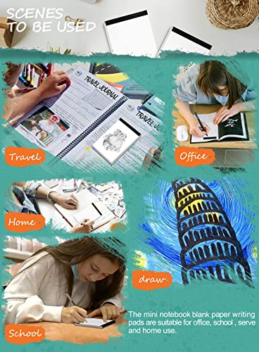 Aidunmis 10 Pack Small Notepads Refills Grocery for List White Memo Pads 3x5 In Writing Notepad of Work Server Writing Note Pads with 50 Sheets Scratch Pads Paper in Each Pad Mini Pocket Notebook Refills Blank - Image 4