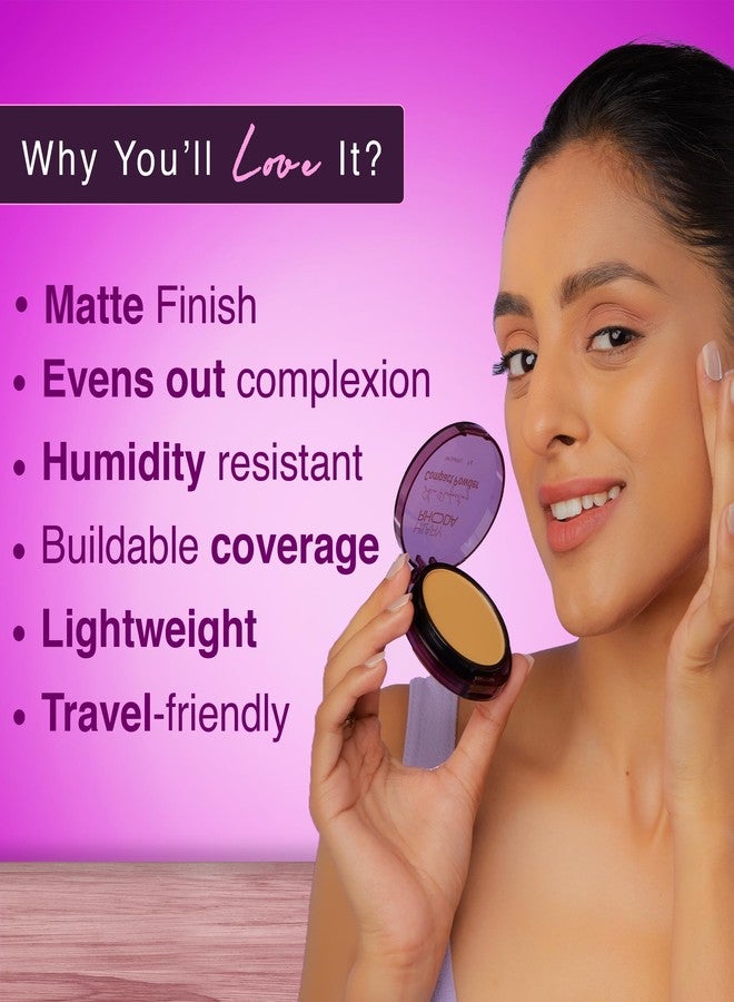 Hilary Rhoda Skin Perfecting Compact Powder | Oil Control & Matte Finish | Buildable Coverage | Blends Easily | Hides Imperfections | 6g (Pink Vanilla | Shade 02) - Image 5