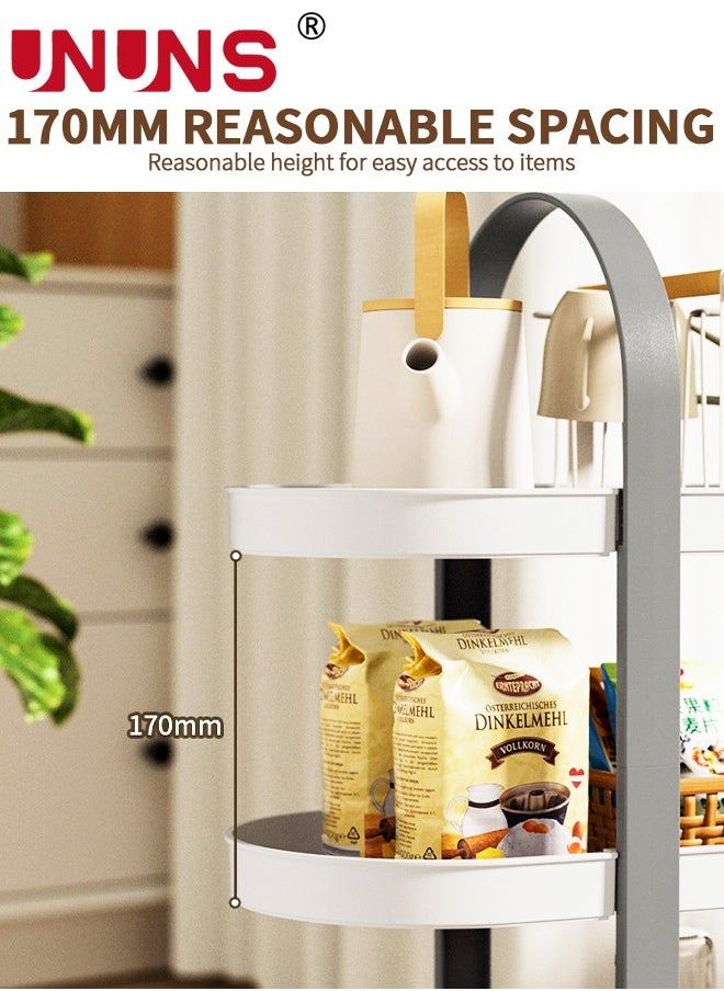 UNUNS 3-Tier Bathroom Organizer,Portable Cosmetic Storage Cabinet,Bathroom Counter Organizer,Great For Bathroom Countertop Bedroom Dresser  - Image 4