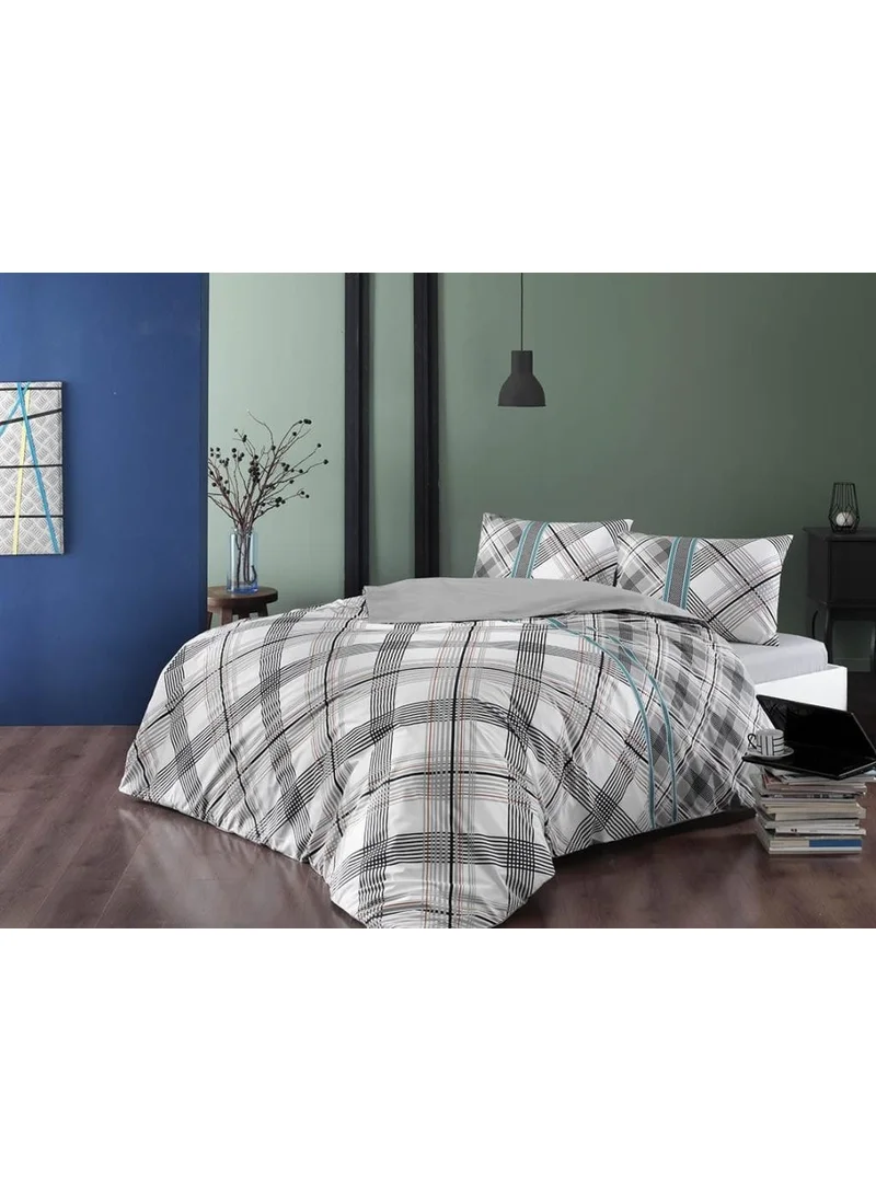 Taç Ranforce Single Duvet Cover Set Floyd Gray