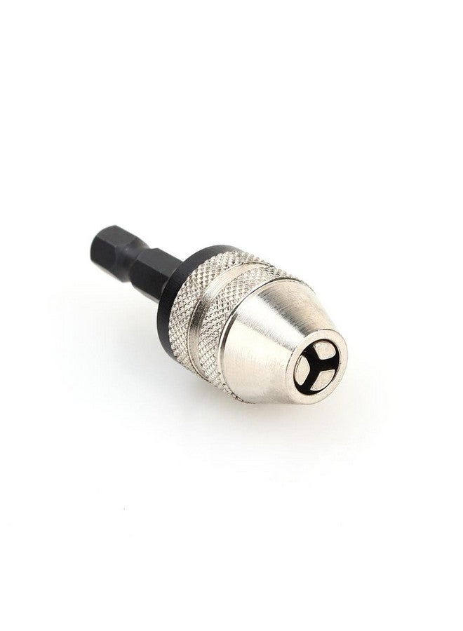 Jadeshay Jadeshay Keyless Drill Chuck Bit, 1/4" Hex Shank Drill Chuck Quick Change Adapter Converter 0.3~3.6mm Impact Drill  - Image 1
