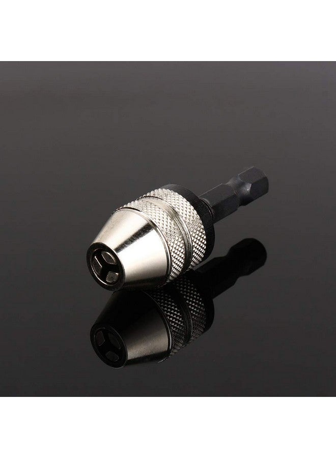 Jadeshay Jadeshay Keyless Drill Chuck Bit, 1/4" Hex Shank Drill Chuck Quick Change Adapter Converter 0.3~3.6mm Impact Drill  - Image 2
