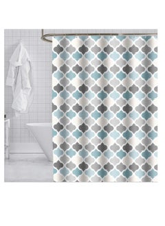 Excefore Shower Curtain Waterproof Mould Proof, Waterproof Polyester Fabric, Machine Washable Thicked Polyester Fabric, with 12 Hooks and Weighted Hem for Bath Tub and Shower Stall  - Image 1