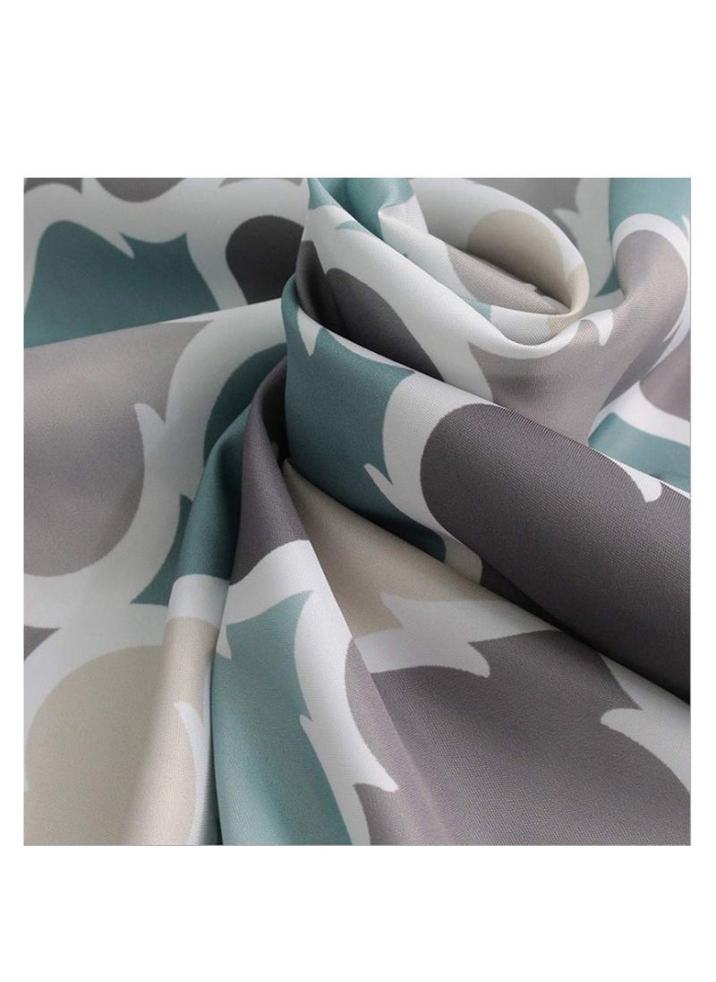Excefore - Shower Curtain Waterproof Mould Proof, Waterproof Polyester Fabric, Machine Washable Thicked Polyester Fabric, with 12 Hooks and Weighted Hem for Bath Tub and Shower Stall - Image 1