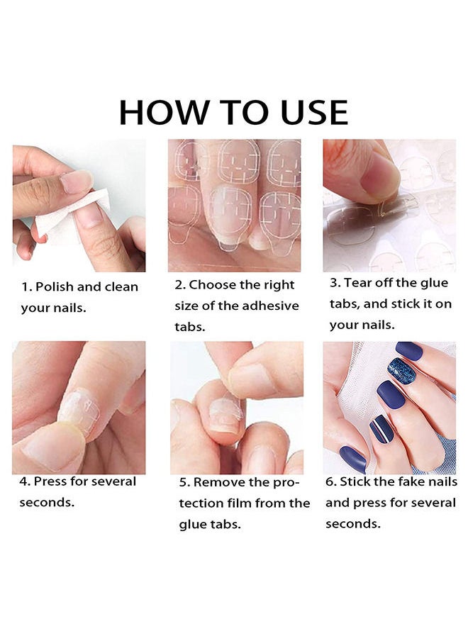 Depend - 360Pieces Nail Adhesive Glue Tape Set Waterproof Breathable Glue Tabs Double-Sided Nail Jelly Sticker Super Sticky Fake Nail Glue Stickers Transparent Flexible For Manicure Clear - Image 1
