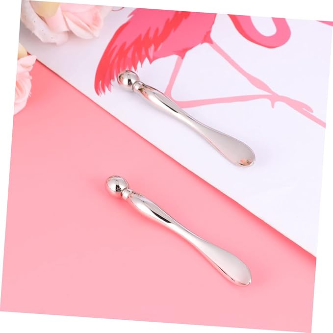 minkissy 2pcs 2pcs Eye Cream Applicator Tool Alloy Eye Massage Stick for Puffy Eyes DualEnded Eye Roller for Skincare Golden - Image 4
