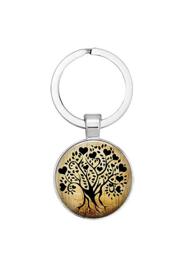 Unisex Fashion Metal Keychain Silver - Image 1
