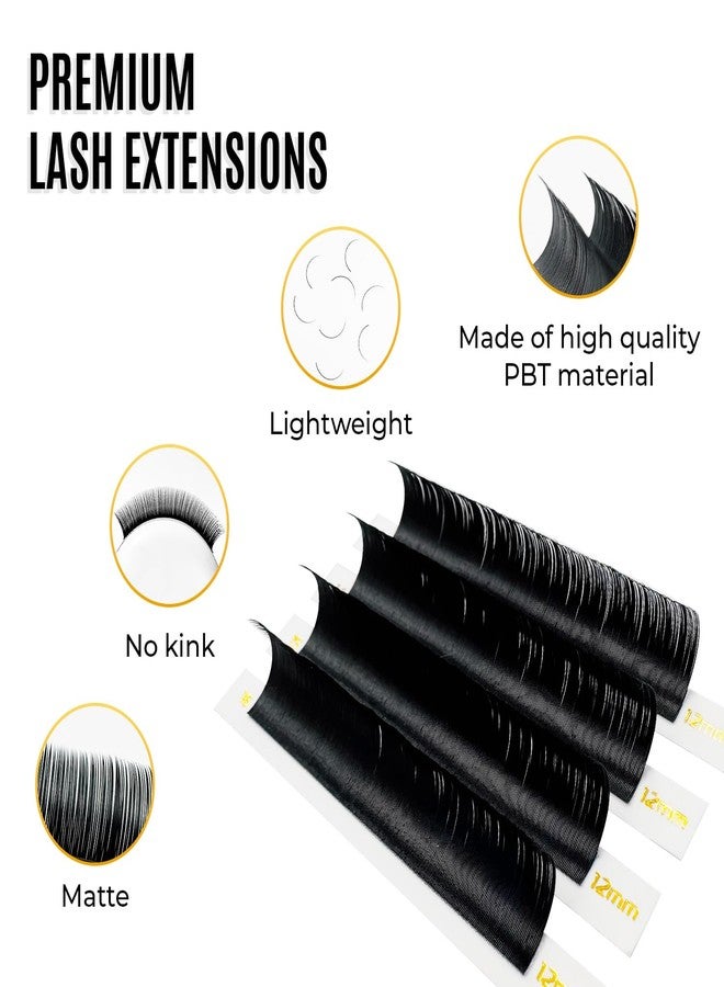 Stacy Lash Individual Lashes Semi Permanent Mink Lashes by STACY LASH | Volume & Classic Lash Extensions | CC Curl Eye Lashes | Eyelash Extension Supplies for Lash Tech | 16-Rows Lash Tray | CC-0.15-MIX 12-15 - Image 5