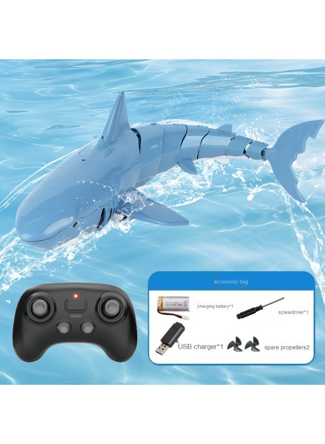 Remote Control Electric Shark Spray Light Whale Submersible Toy Boat 