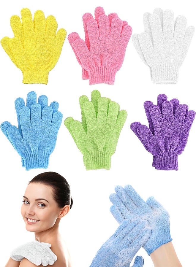 12PCS Exfoliating Bath Gloves, Deep Cleansing Body Scrubber Mitts Dead Skin Remover for Shower Spa Massage Skin Care Women Men - Image 1